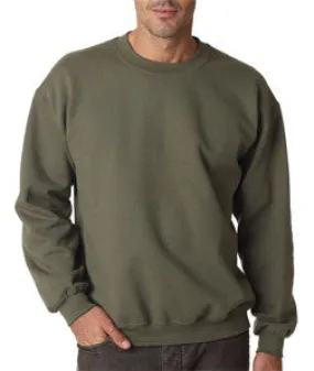 18000 Gildan Adult Heavy BlendCrew Neck Sweatshirt Military Green