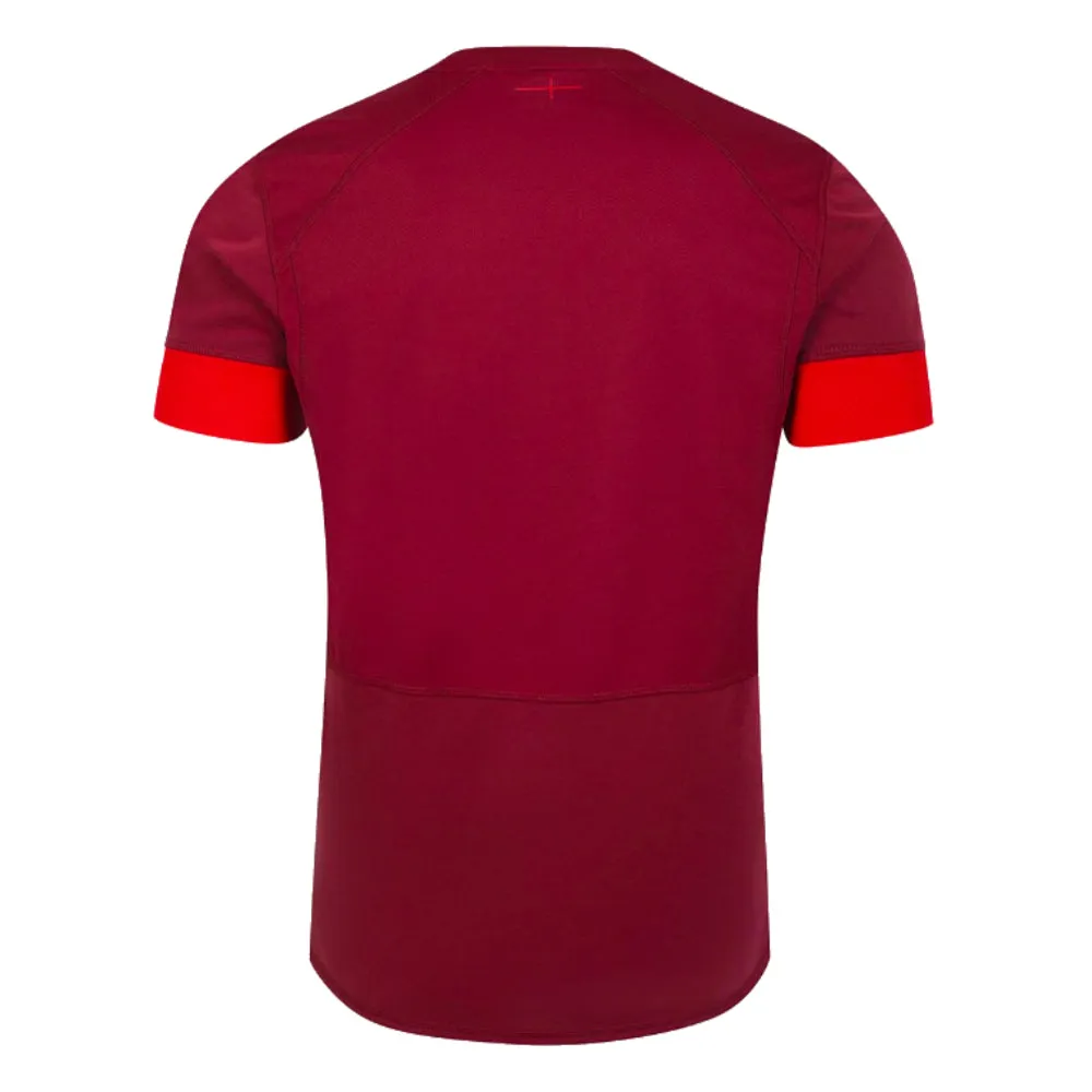 2023-2024 England Rugby Relaxed Training Shirt (Tibetan Red)