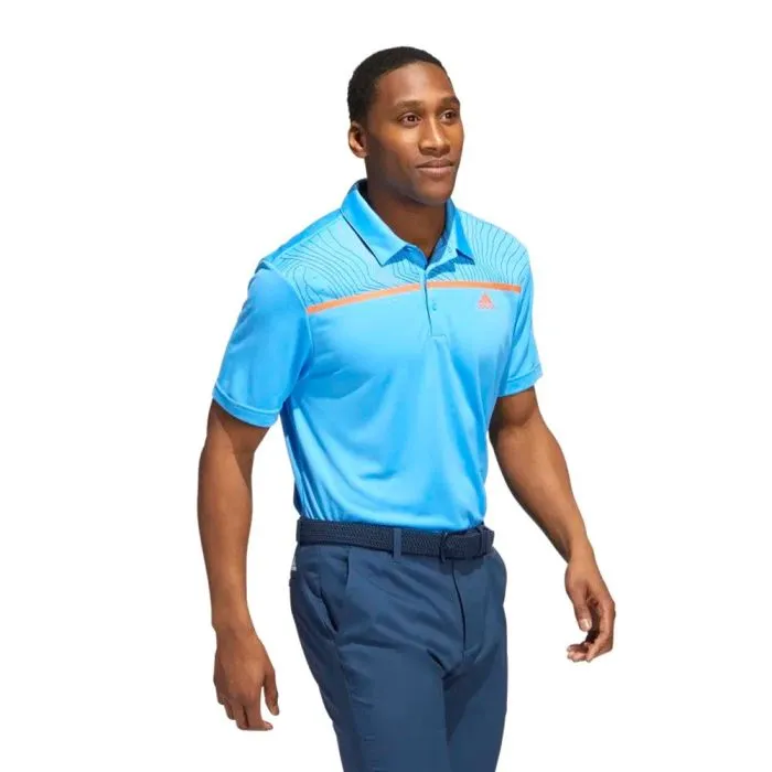 Adidas Men's Core Chest-Print Polo T-Shirt  (US Size)
