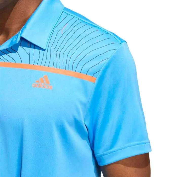 Adidas Men's Core Chest-Print Polo T-Shirt  (US Size)