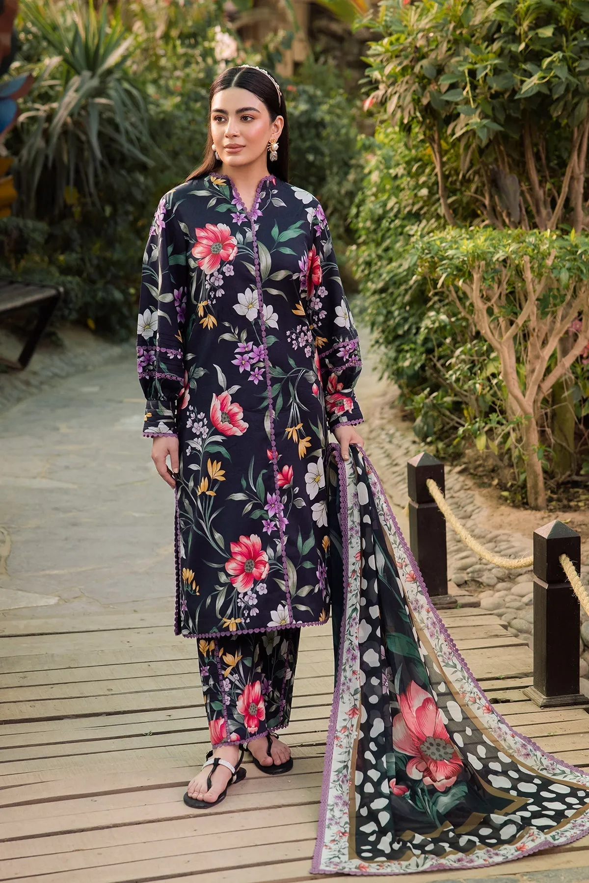 Alizeh Sheen Lawn Prints – AF-PL-6015-Viola