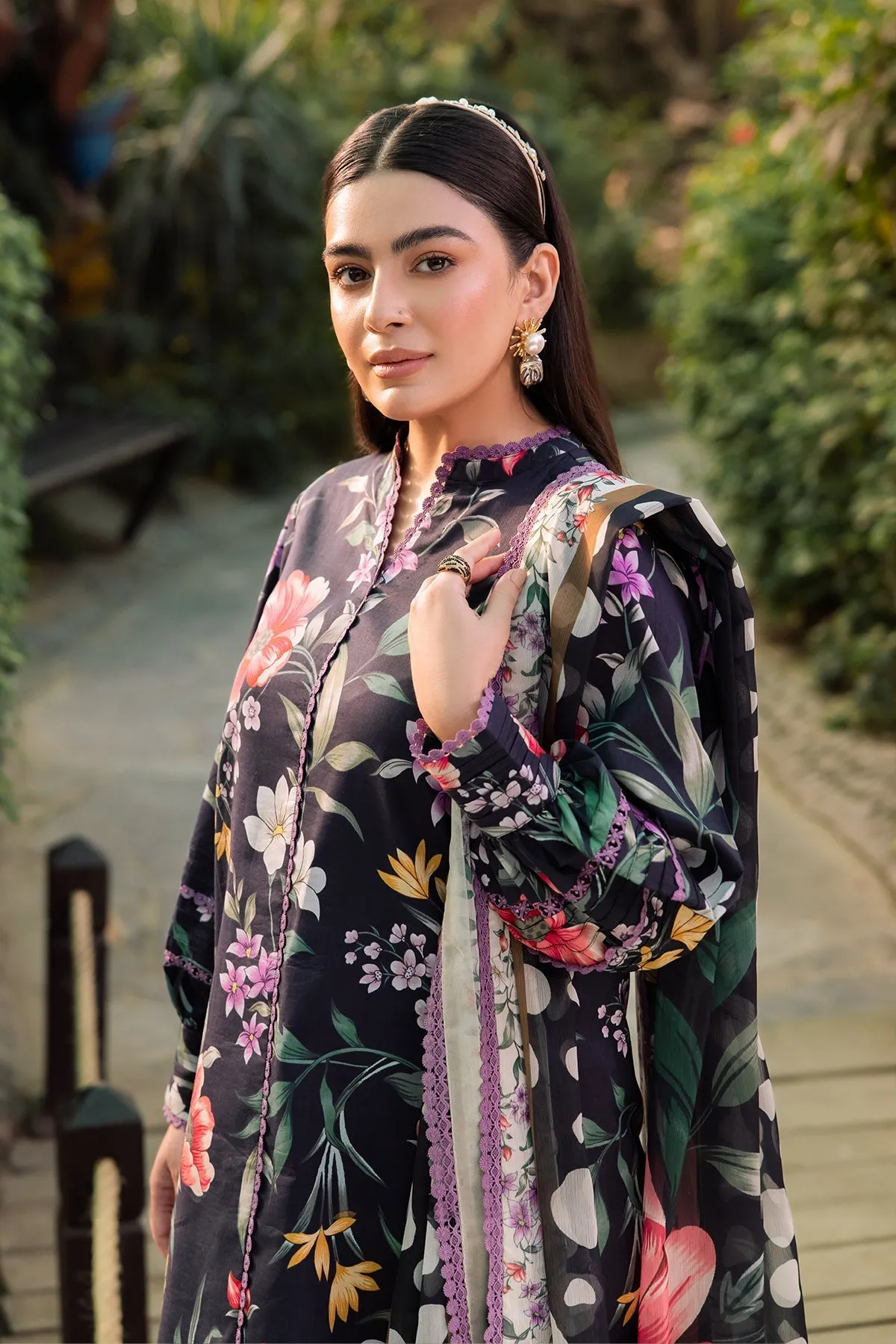 Alizeh Sheen Lawn Prints – AF-PL-6015-Viola