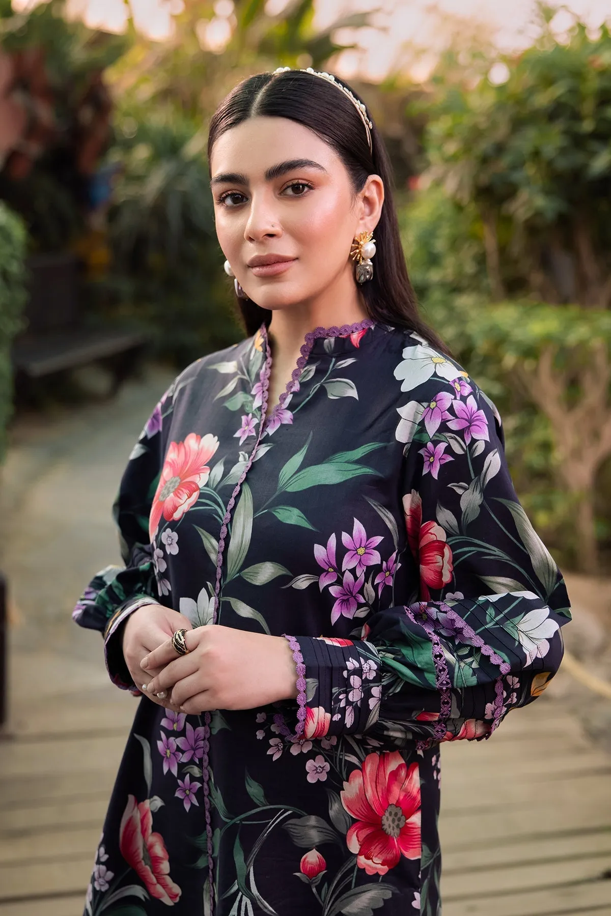 Alizeh Sheen Lawn Prints – AF-PL-6015-Viola