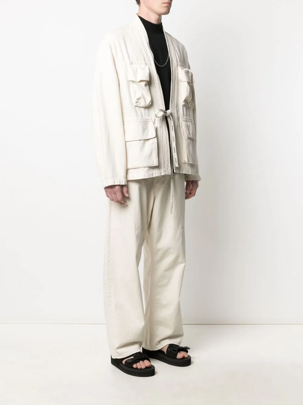 AMBUSH Kimono Denim Jacket Beige