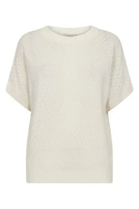 Ani Pullover | Off-White | Strik fra Freequent