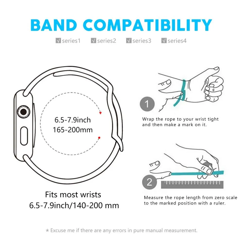 Apple Watch (45mm) top layer genuine leather watch strap - Midnight Blue