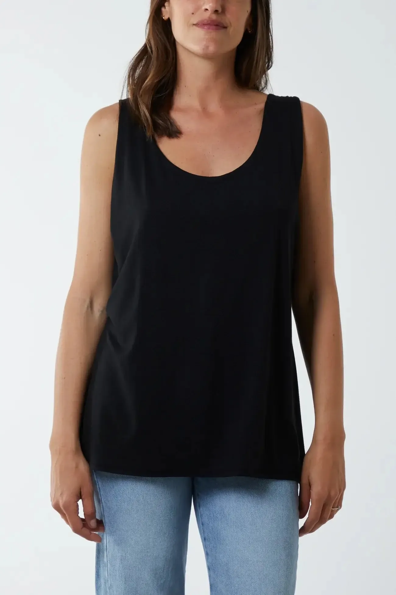 Aster Double Layer Scoop Vest Top