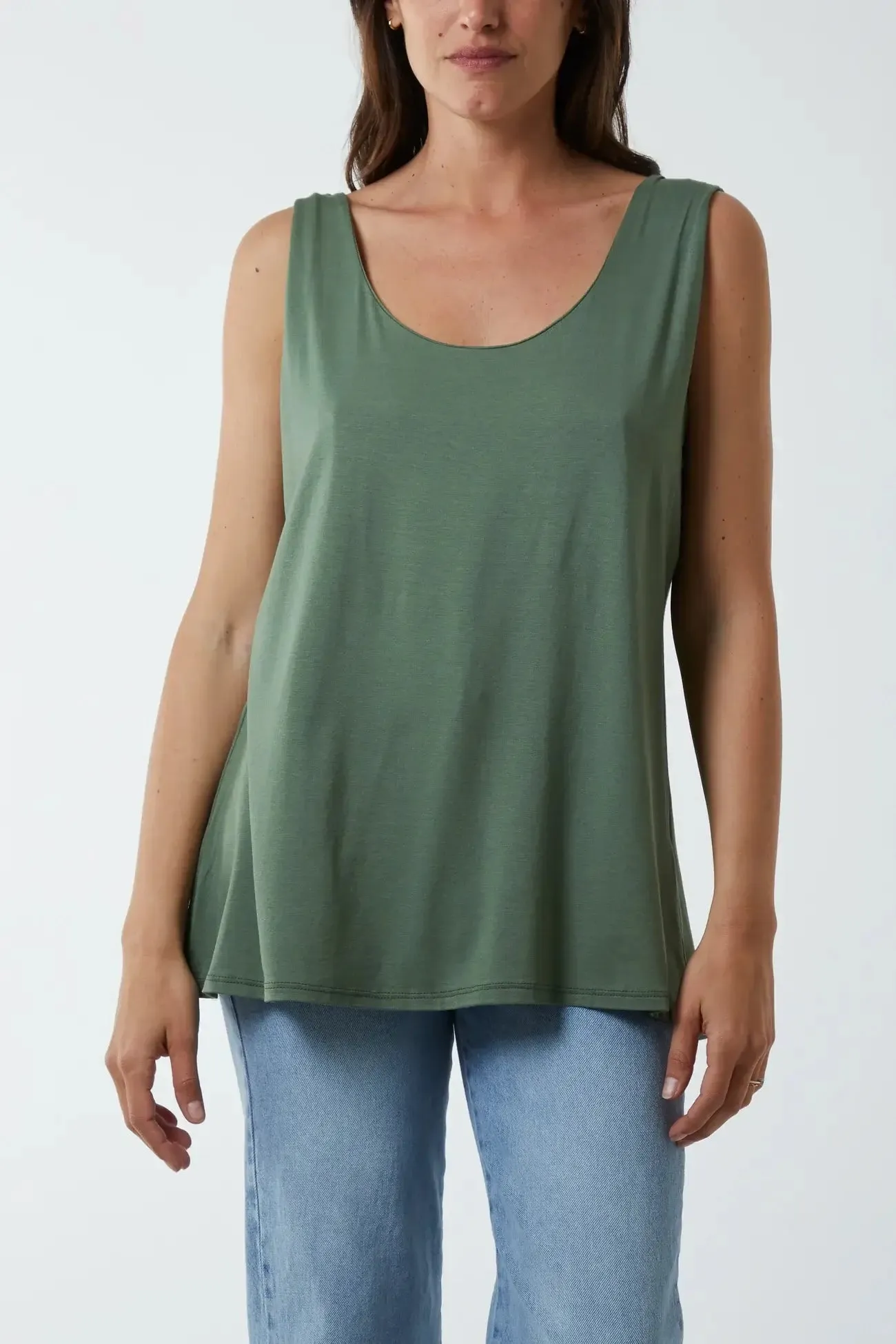 Aster Double Layer Scoop Vest Top