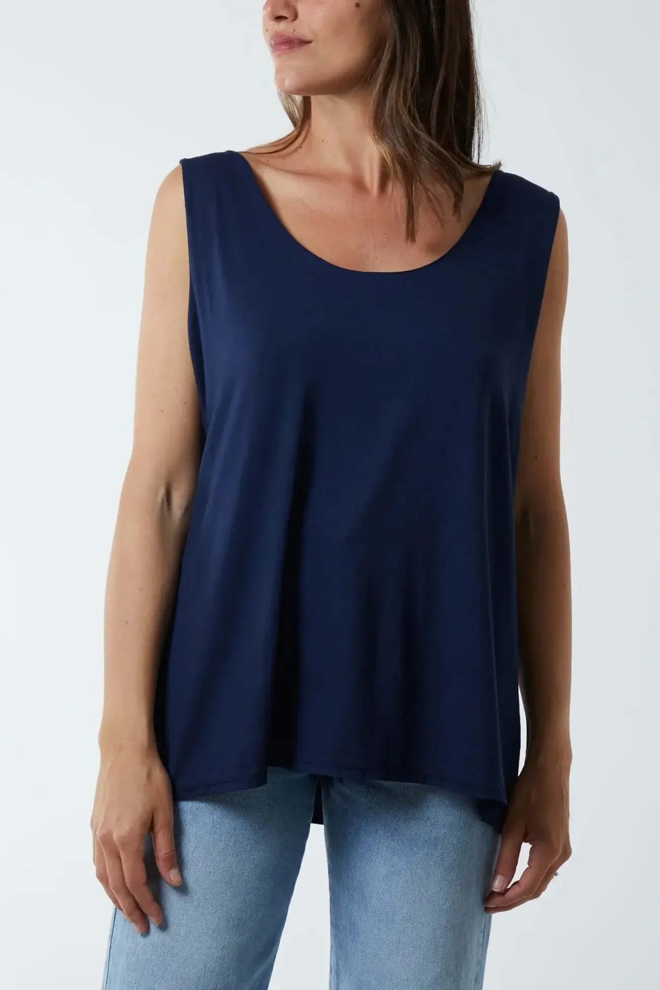 Aster Double Layer Scoop Vest Top