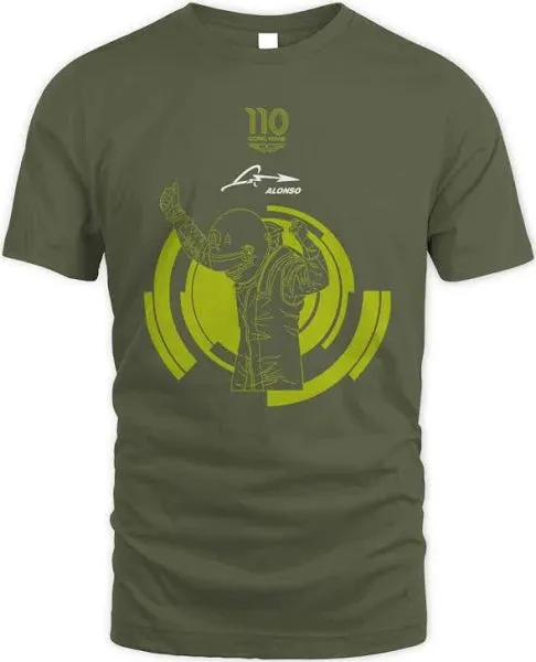 Aston Martin F1 Fernando Alonso Kids Celebratory T-Shirt - Youth Green