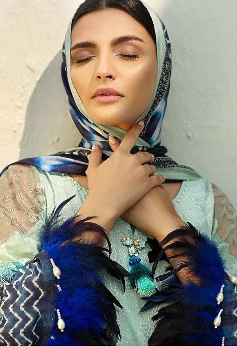 AUJ Spring/Summer Lawn Collection 2018 – Design 09