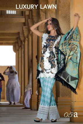 Ayesha Ibrahim Festive Luxury Lawn Collection – 5A