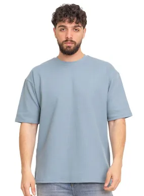 Baby Blue V- Squares O.S Round T-Shirt