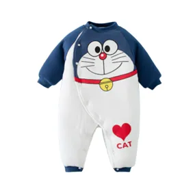Baby Winter Warm Cotton Romper Blue Green Series
