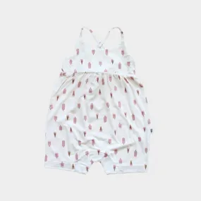Babysprouts Tie Back Romper in Summer Treats