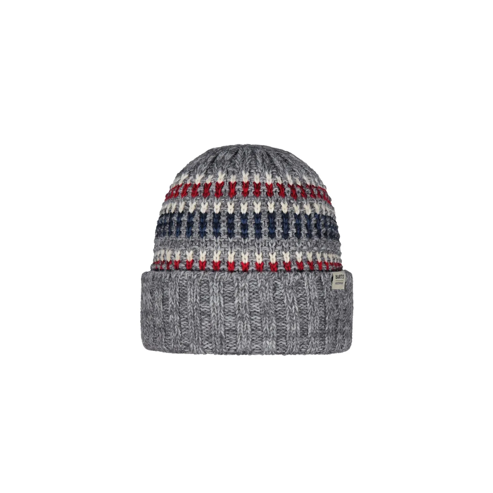 Barts Mens Travvis Jaquard Knitted Cuffed Beanie