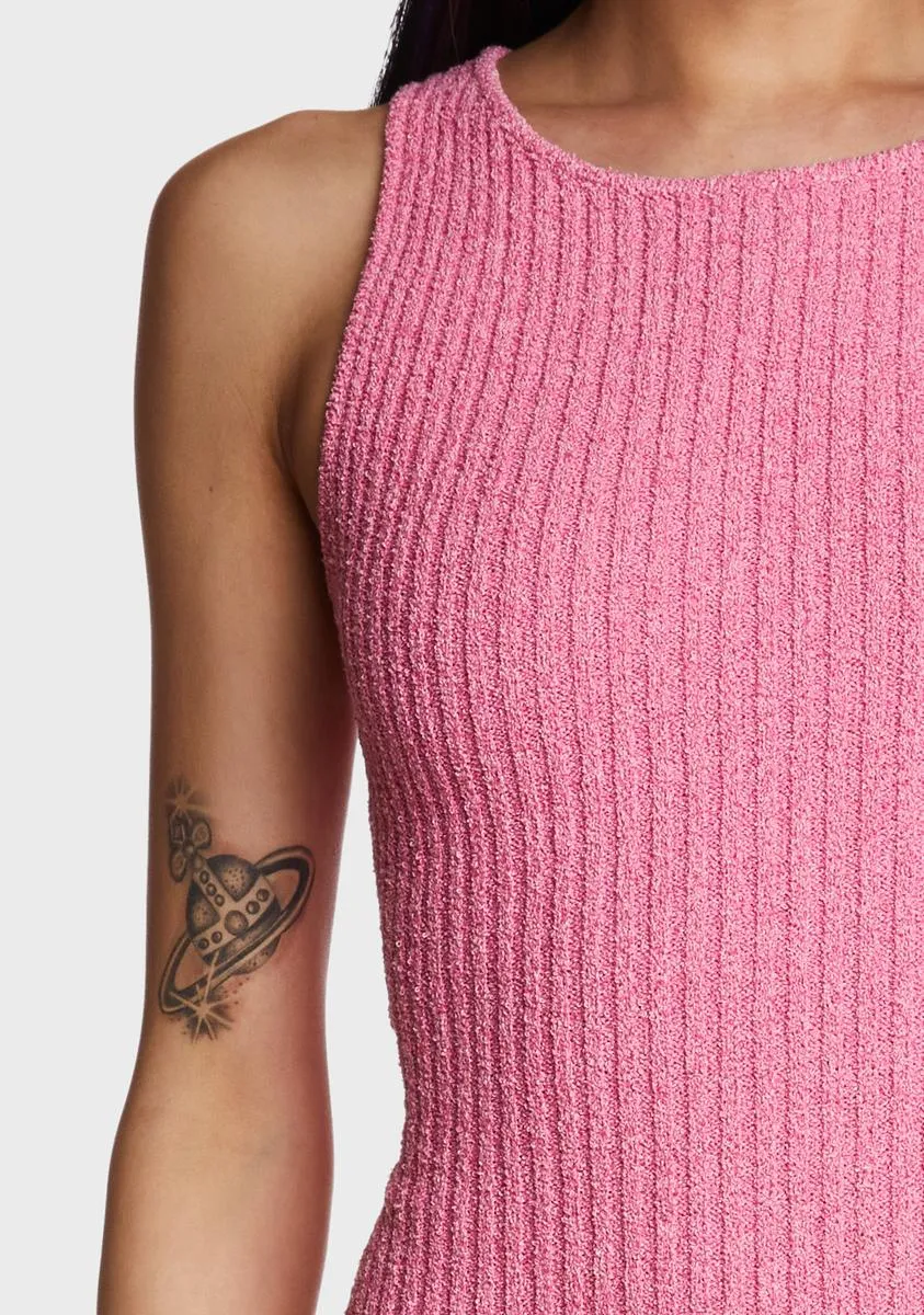 Billion Dollar Baby Knit Dress - Pink