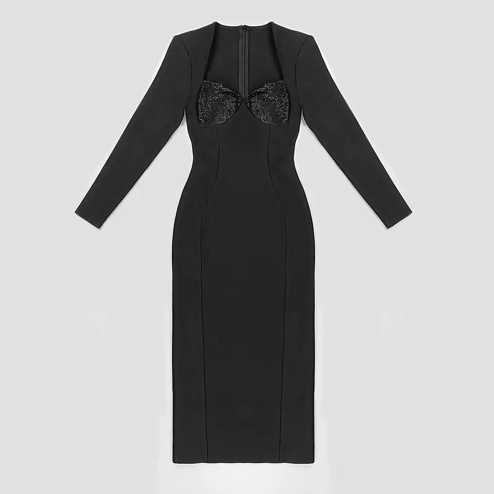 Black Bandage Bodycon Dress