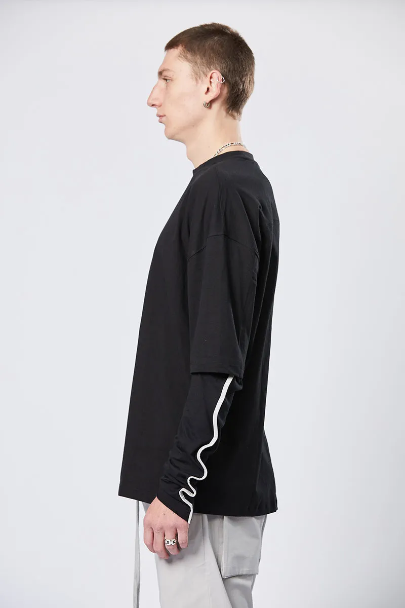 BLACK DOUBLE LAYER TOP