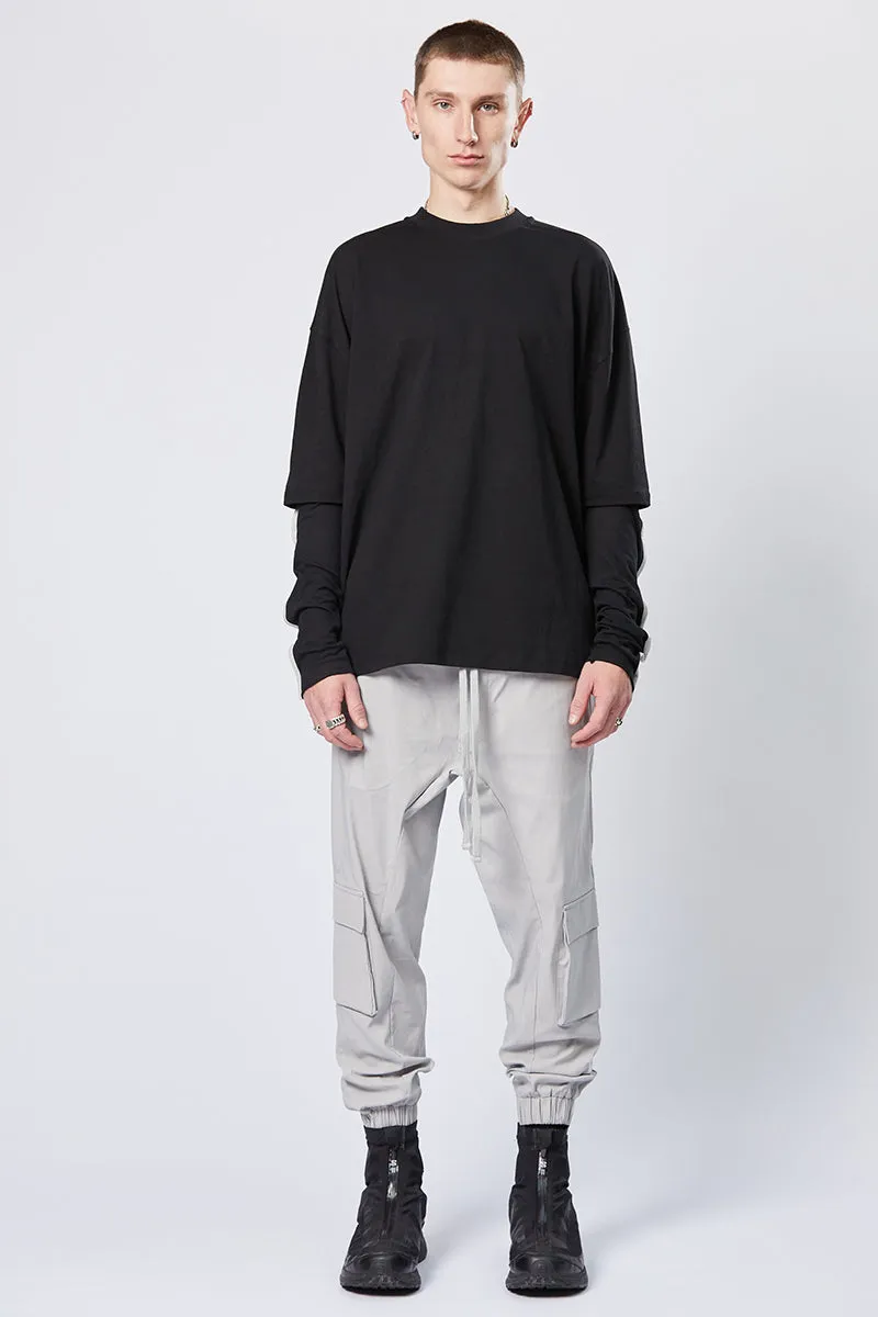 BLACK DOUBLE LAYER TOP
