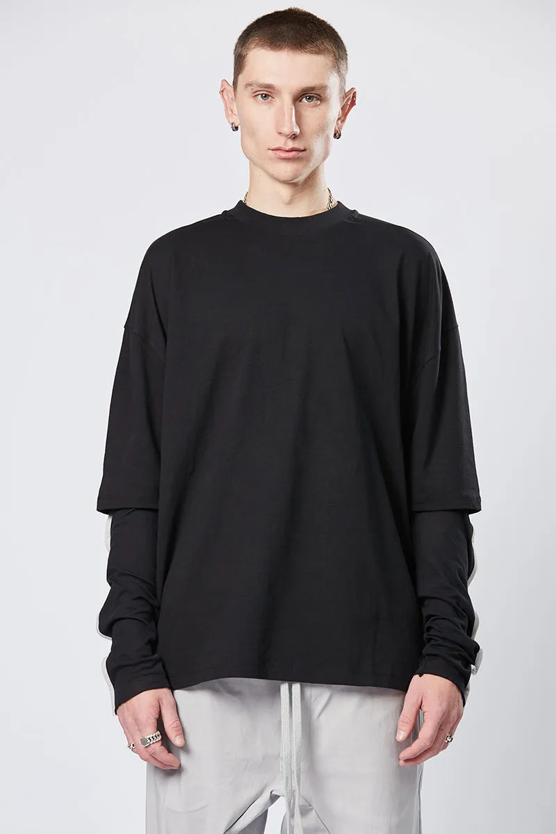 BLACK DOUBLE LAYER TOP