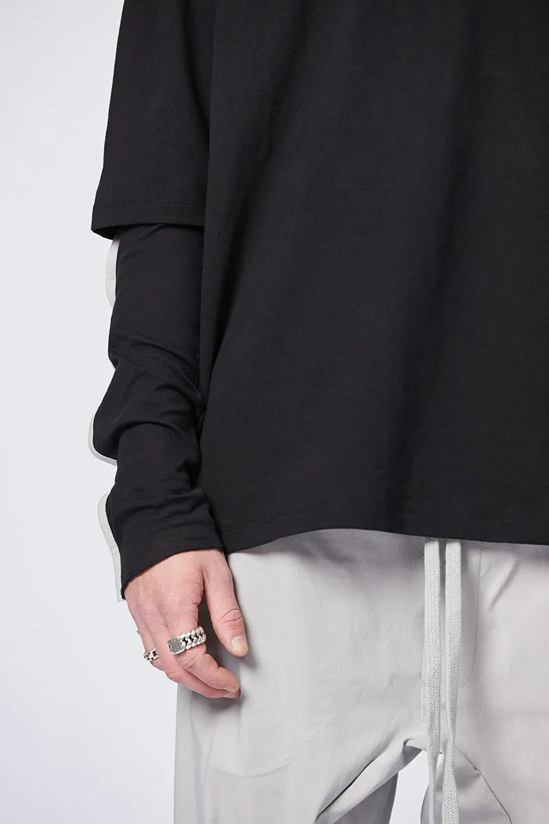 BLACK DOUBLE LAYER TOP