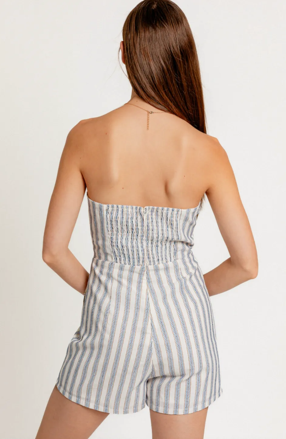 Blake Bustier Stripe Romper