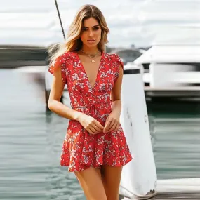 Boho Flower Romper
