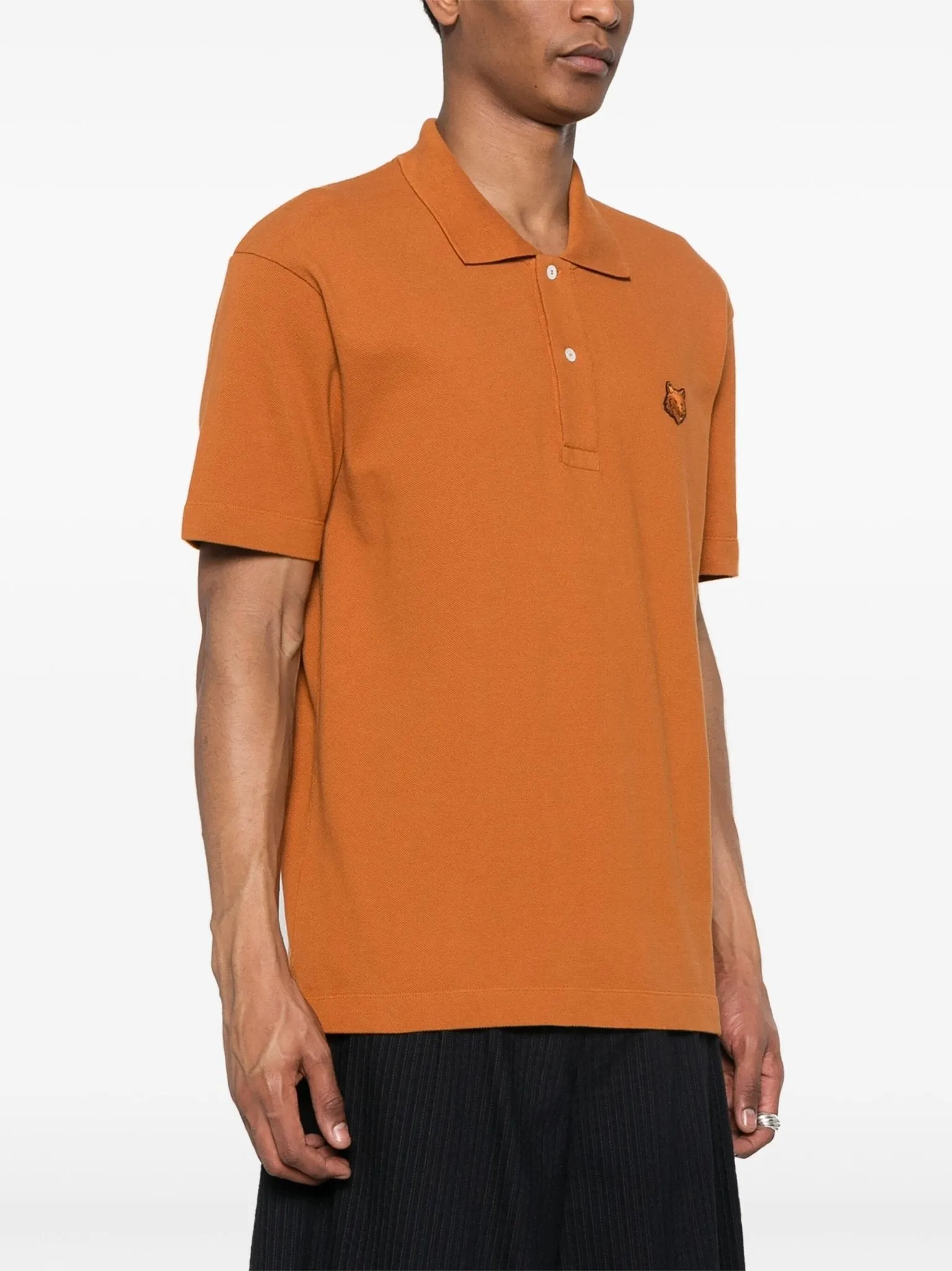 Bold Fox Head cotton polo shirt