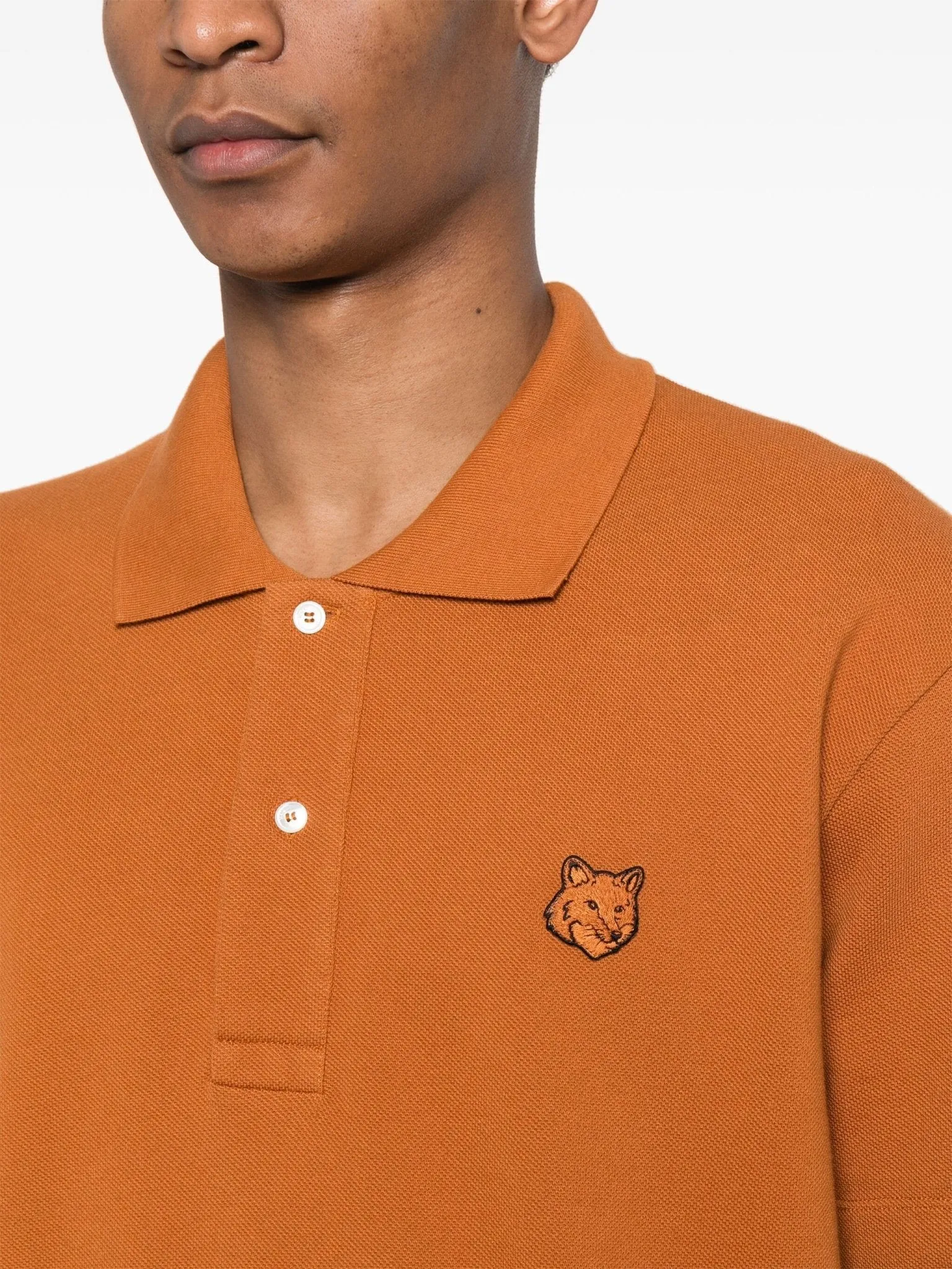 Bold Fox Head cotton polo shirt
