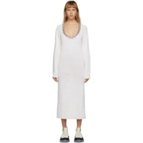 Bottega Veneta Off-White Chain Imperfect Dress