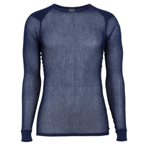 Brynje Unisex Super Thermo Shirt with Shoulder Inlay Navy | Buy Brynje Unisex Super Thermo Shirt with Shoulder Inlay Navy here | Outnorth