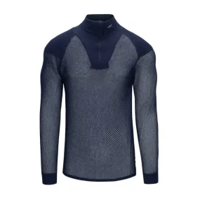 Brynje Unisex Super Thermo Zip Polo Shirt with Shoulder Inlay Black | Buy Brynje Unisex Super Thermo Zip Polo Shirt with Shoulder Inlay Black here | Outnorth