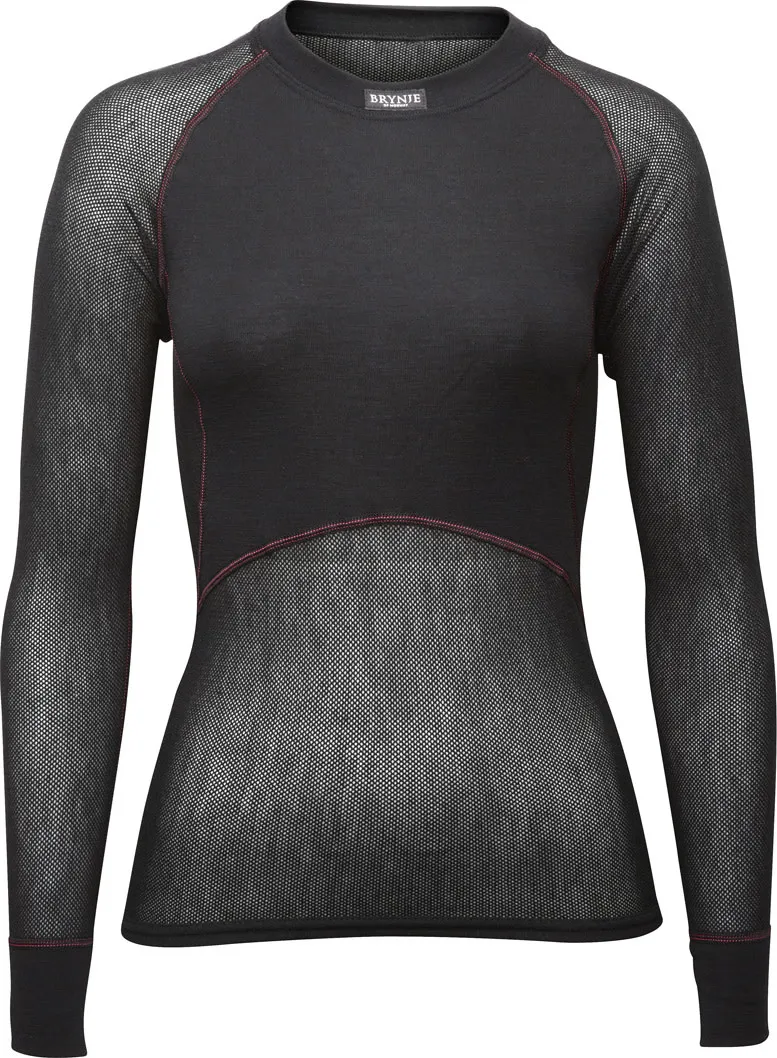 Brynje Women&#x27;s Wool Thermo Light Long Sleeved Shirt Black | Buy Brynje Women&#x27;s Wool Thermo Light Long Sleeved Shirt Black here | Outnorth