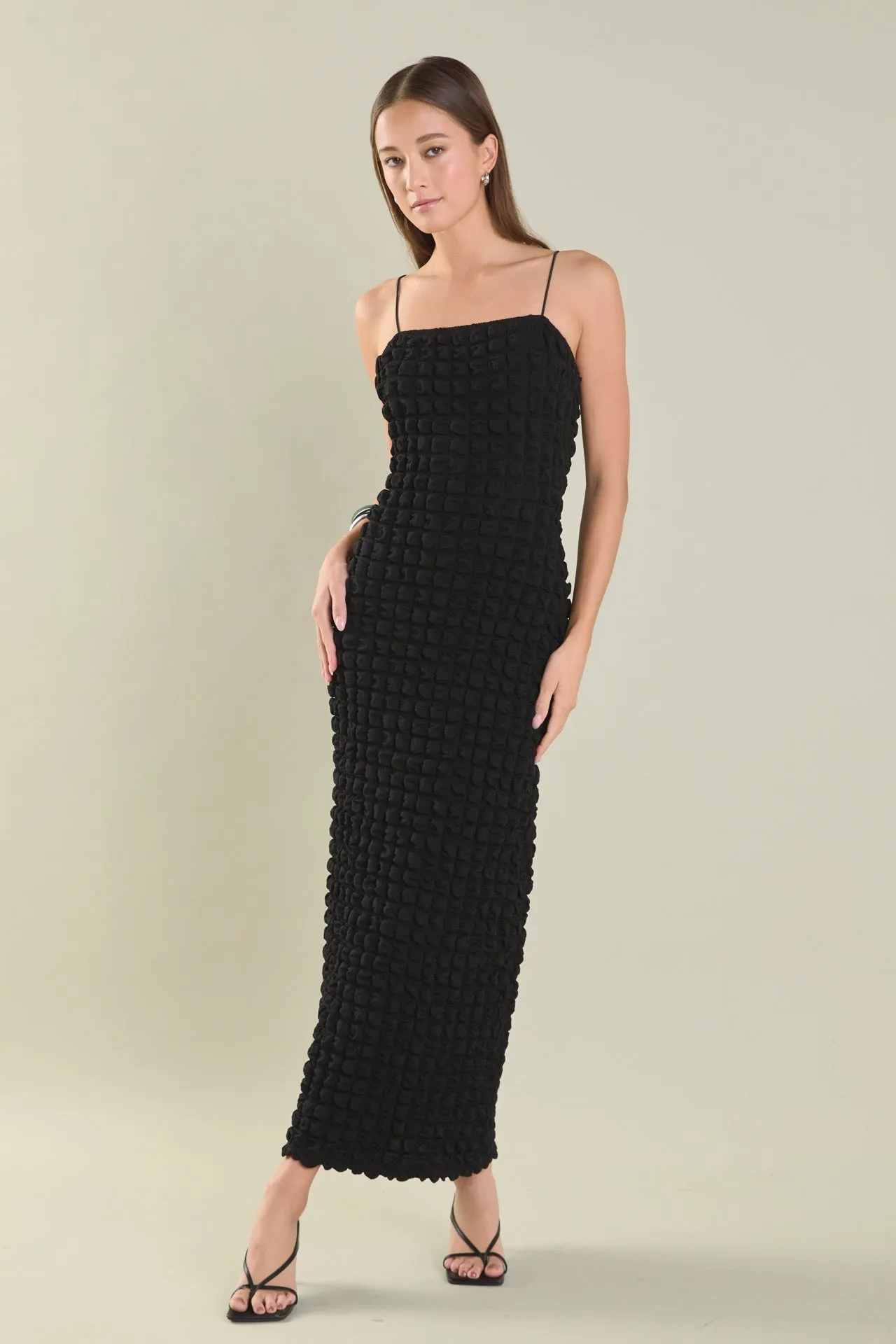 Bubble Maxi Slip Dress
