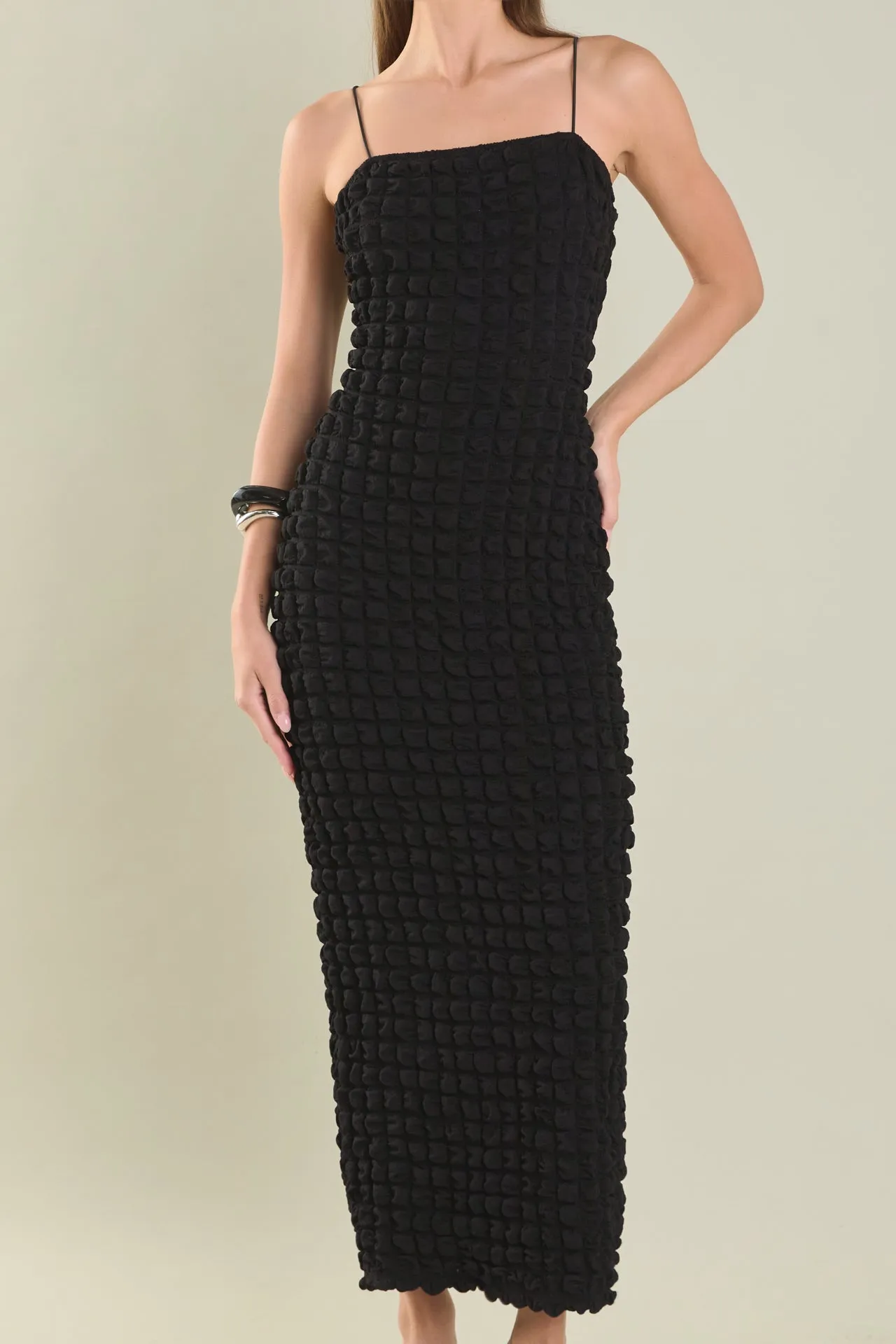 Bubble Maxi Slip Dress