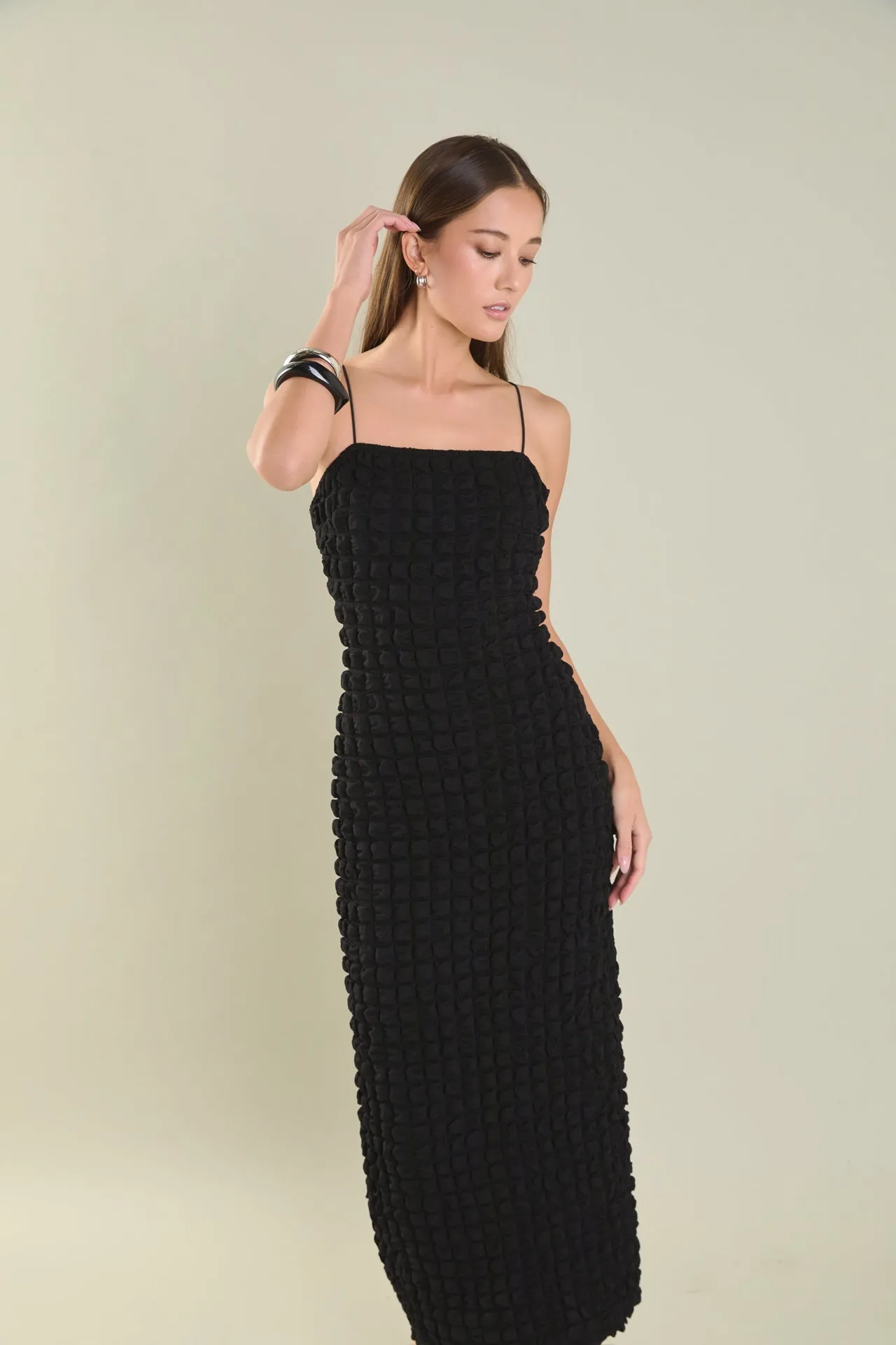 Bubble Maxi Slip Dress