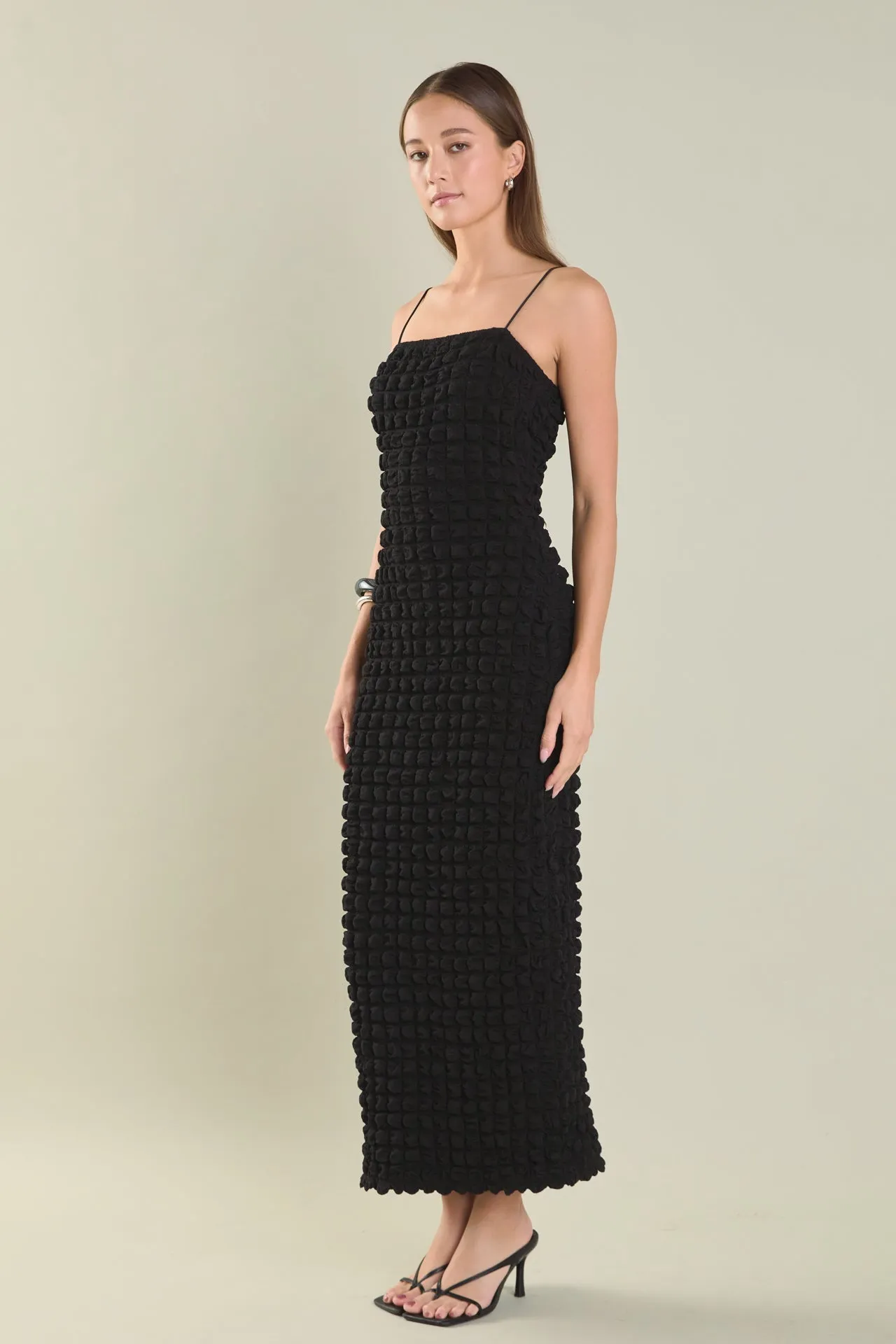 Bubble Maxi Slip Dress