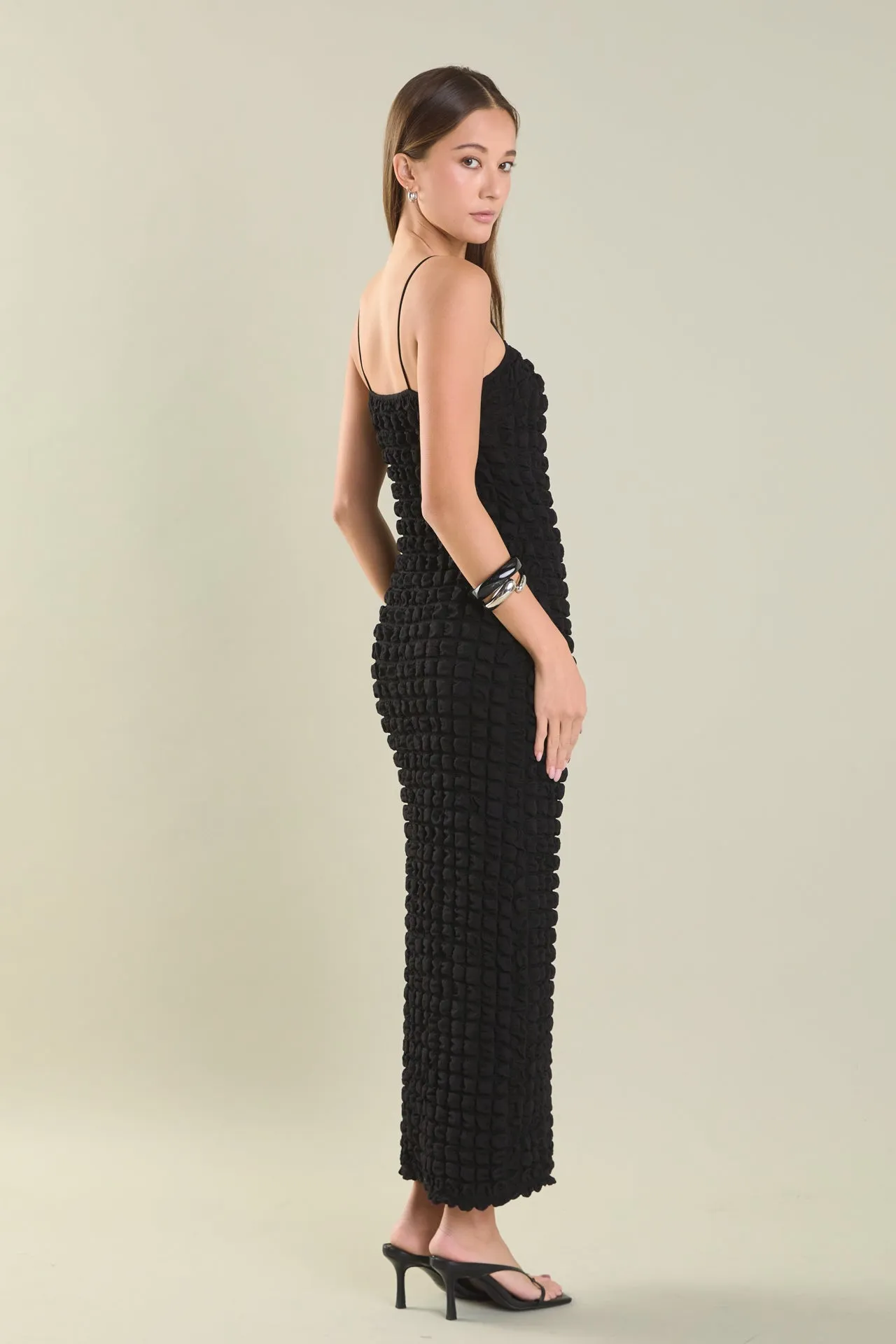 Bubble Maxi Slip Dress