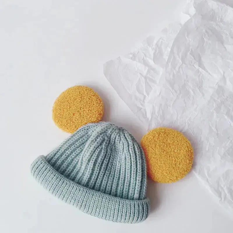 Cartoon Big Ears Children Woolen Beanie Cap