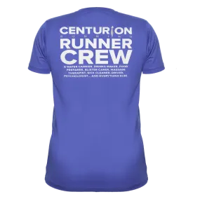 Centurion Running Blue Crew Tee: Mens and Womens