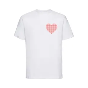 Check heart tshirt