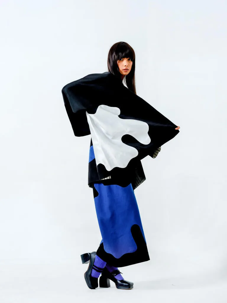 Chia Jacket- (Black   Blue   Natural)