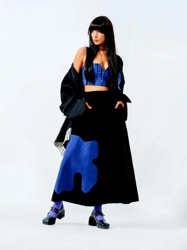 Chia Jacket- (Black   Blue   Natural)