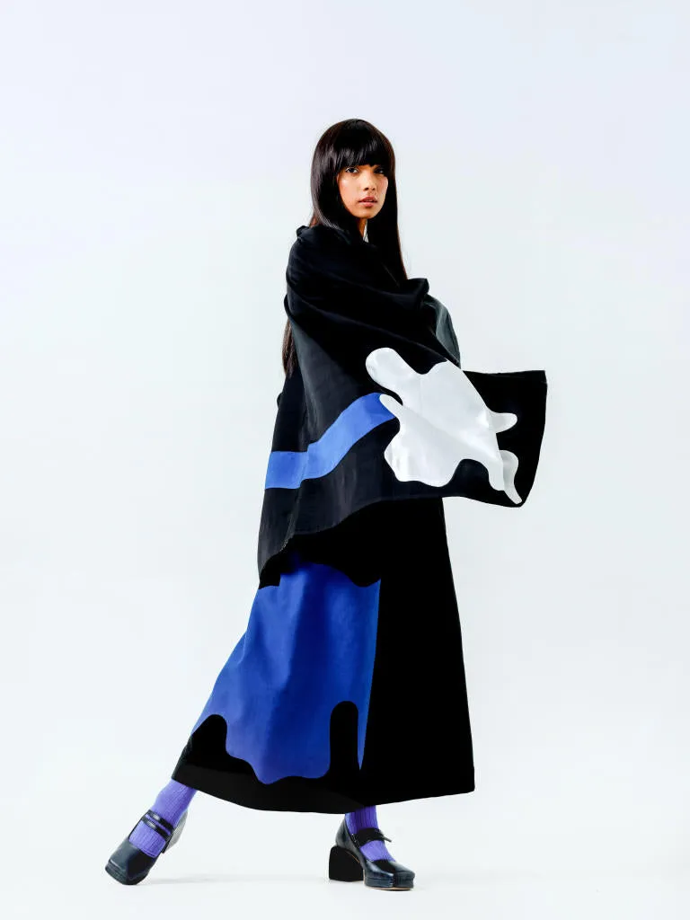 Chia Jacket- (Black   Blue   Natural)