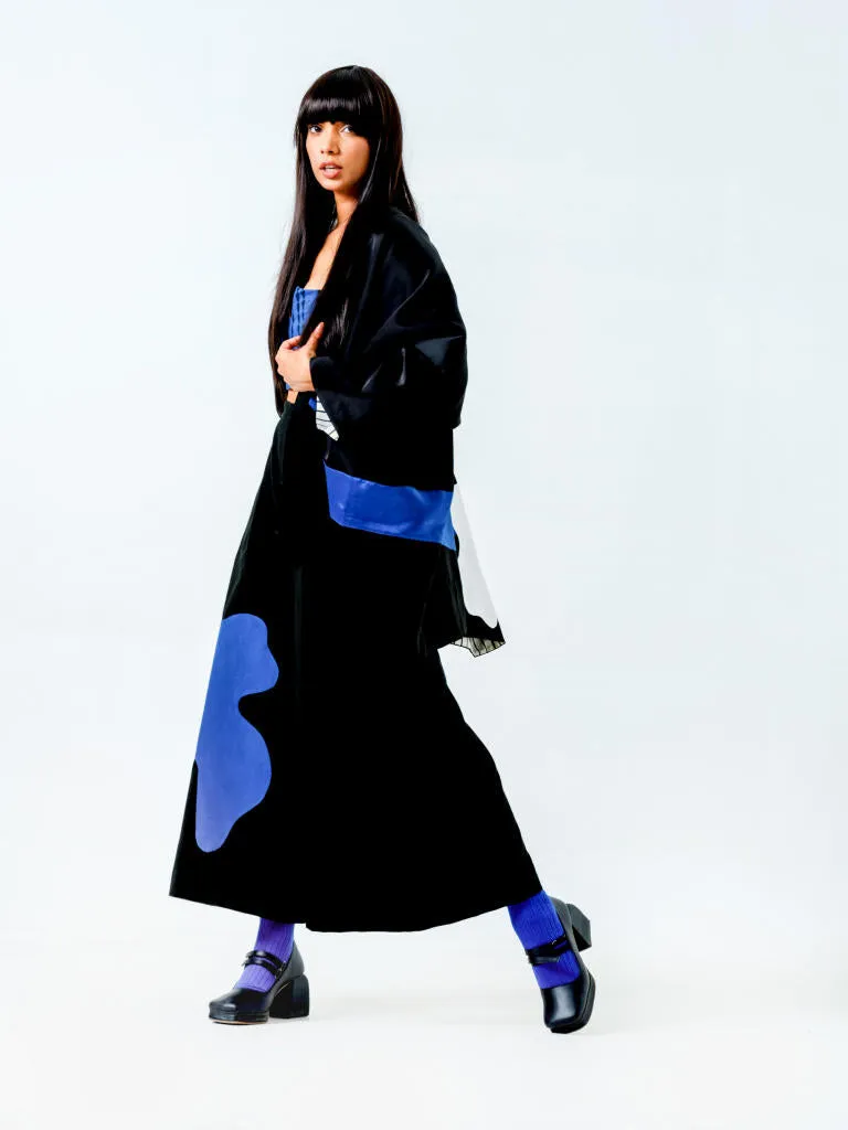 Chia Jacket- (Black   Blue   Natural)