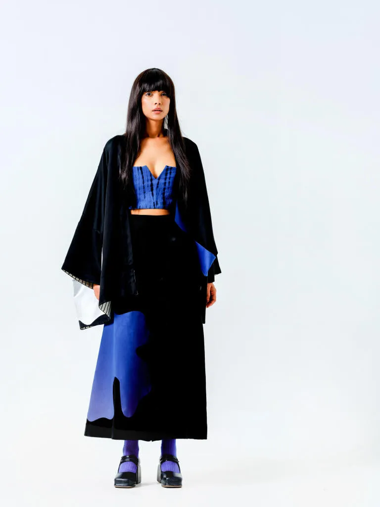 Chia Jacket- (Black   Blue   Natural)
