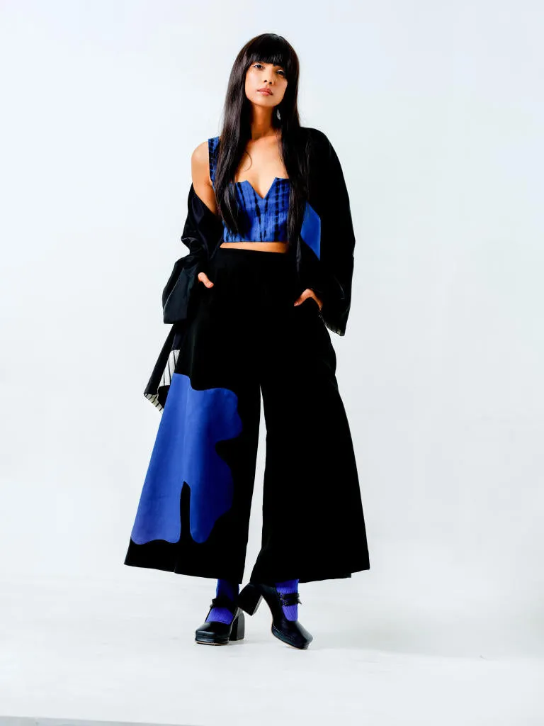 Chia Jacket- (Black   Blue   Natural)