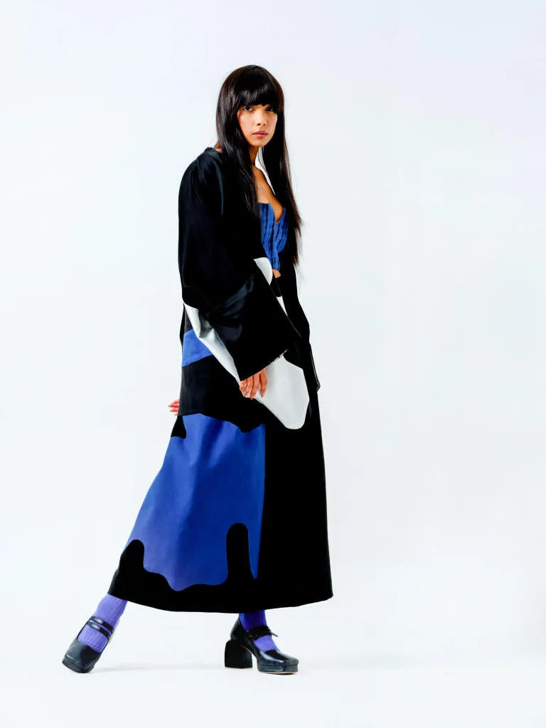 Chia Jacket- (Black   Blue   Natural)