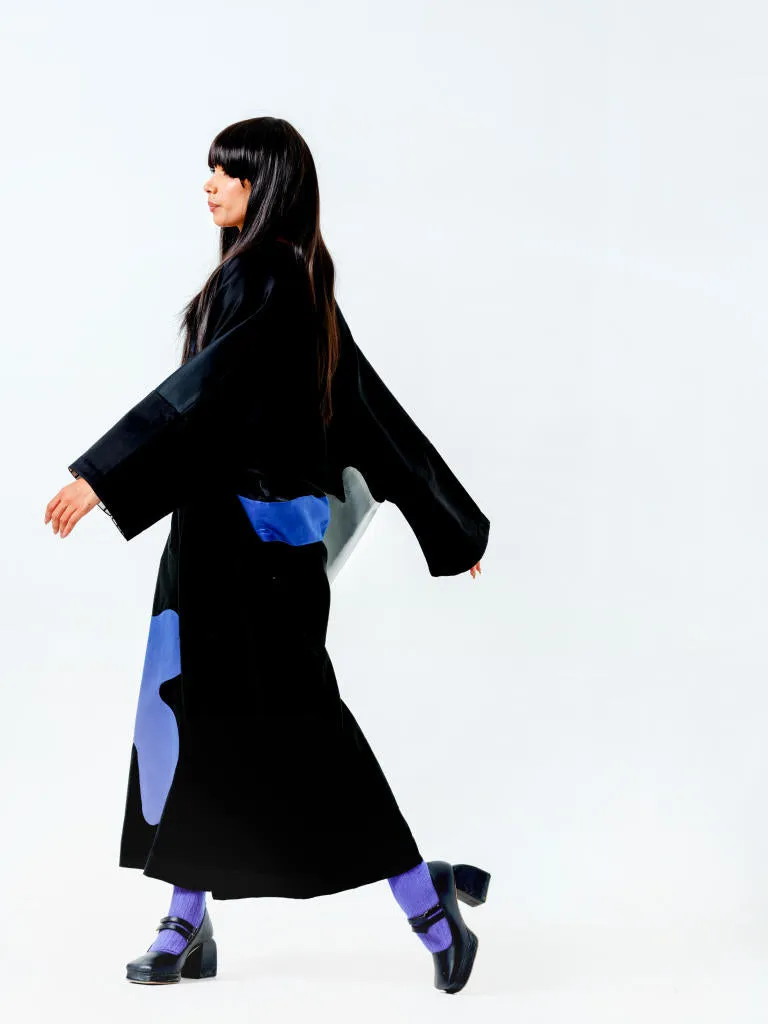 Chia Jacket- (Black   Blue   Natural)